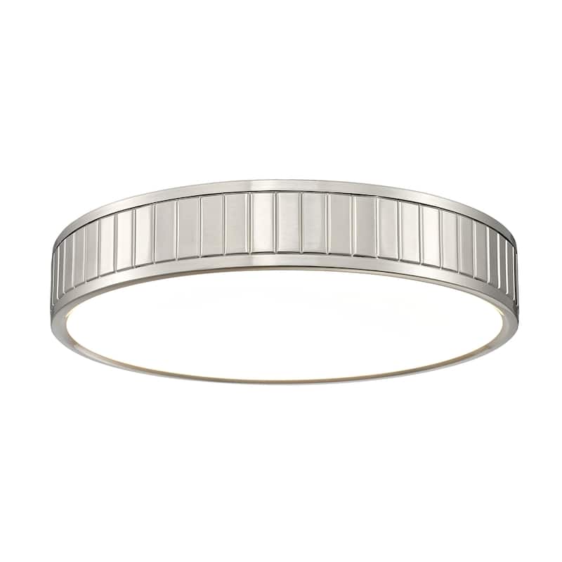 Z-Lite 1005F16-LED Madison 17" Wide LED Flush Mount Drum Ceiling - Brushed Nickel