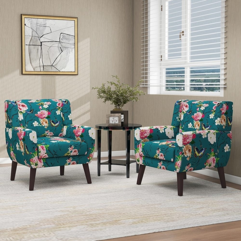 Modern Accent Armchair Comfy Accent Chair For Living Room/Bedroom