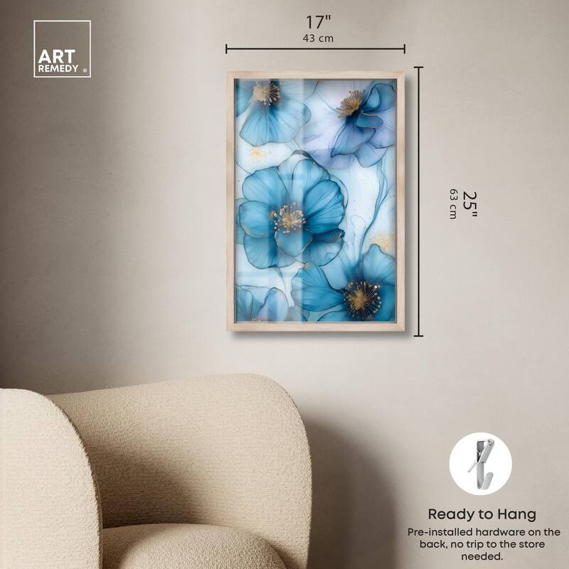 Gilded Cyanescence Shadowbox by Art Remedy