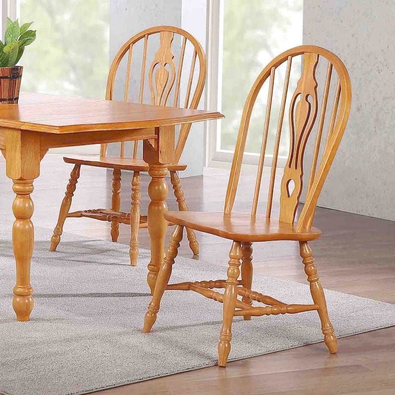Retro Dining Chairs - Solid Wood Side Chairs - Set of 2 - Fully Assembled - Timeless Design