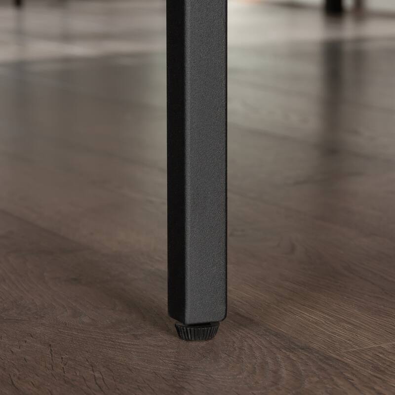 Metal Platform Bed With Headboard, Black