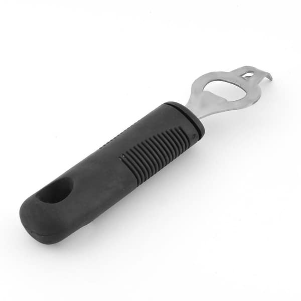 Home Kitchen Plastic Handle Metal Tin Can Bottle Opener Black Silver Tone -  Bed Bath & Beyond - 18460359