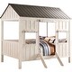 preview thumbnail 4 of 13, Weathered White and Washed Gray Full Bed