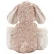 preview thumbnail 3 of 1, Mina Victory Plush Lines Ivory Throw Pillow