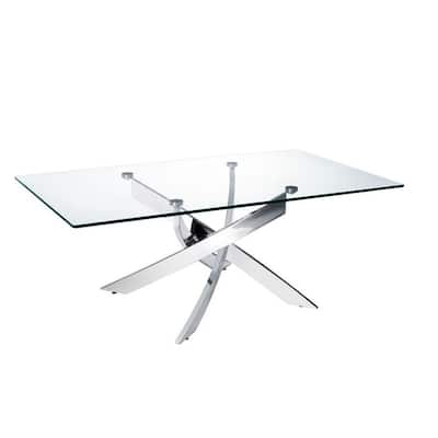 Modrest Pyrite Modern Glass Coffee Table