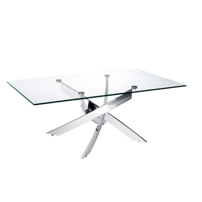 Modrest Pyrite Modern Glass Coffee Table