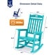 preview thumbnail 48 of 134, WINSOON All Weather HIPS Outdoor Rocking Chair, Set of 2