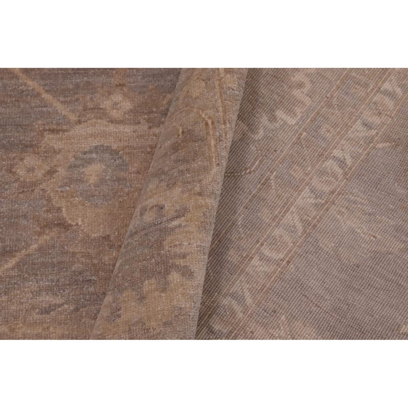 Chic Ziegler Eleonor Grey Green Hand-knotted Wool Rug - 9'1" x 11'11"