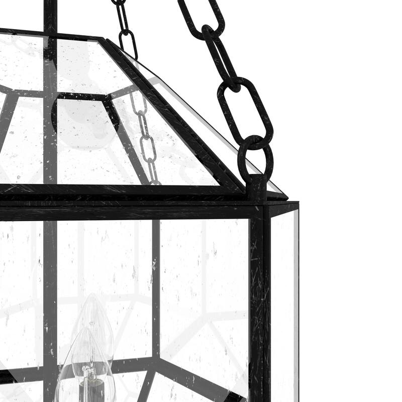 Hunter Indria Rustic Iron 3 Light Pendant - Entry, Island, Dining Room - Industrial, Contemporary, Transitional, Geometric