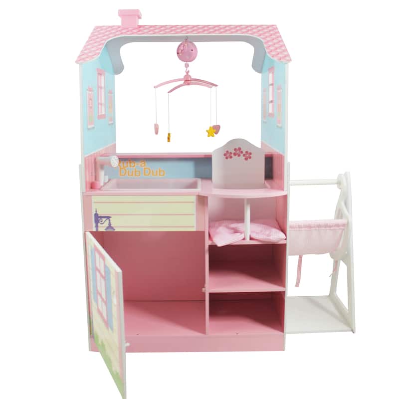 Teamson Kids Pink Baby Nursery Doll House