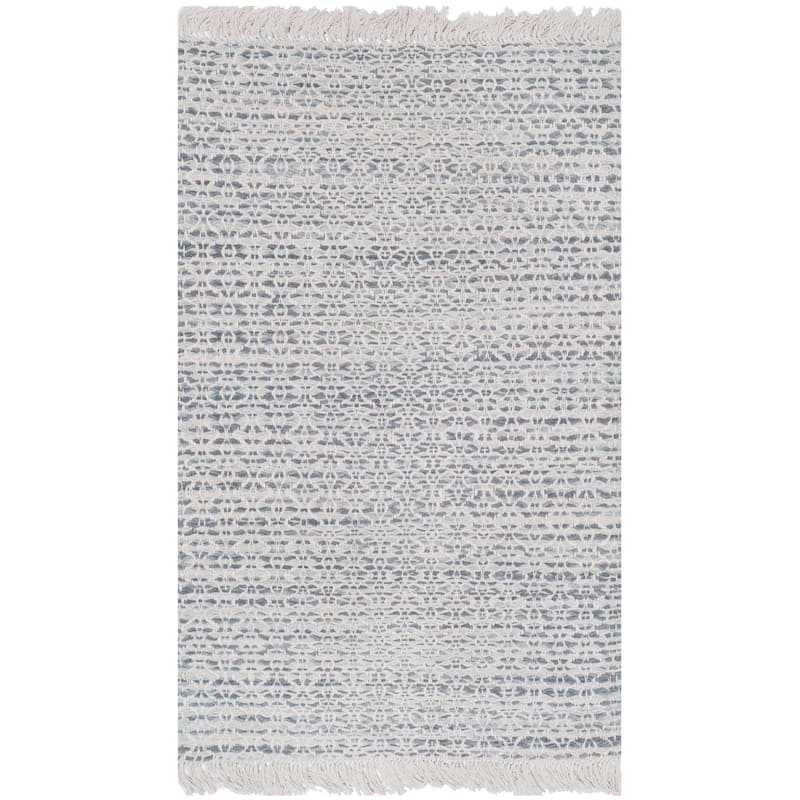 SAFAVIEH Handmade Boston Laure Coastal Cotton Rug with Fringe