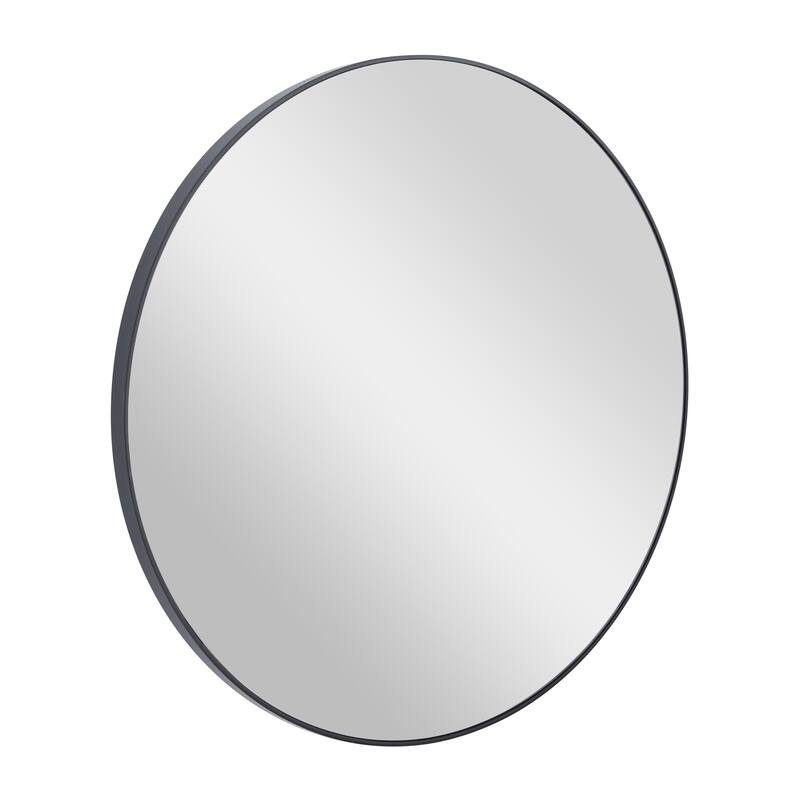 Black, White or Gold Wood Wall Mirror with Thin Frame