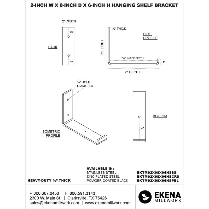 Steel Hanging Shelf Bracket