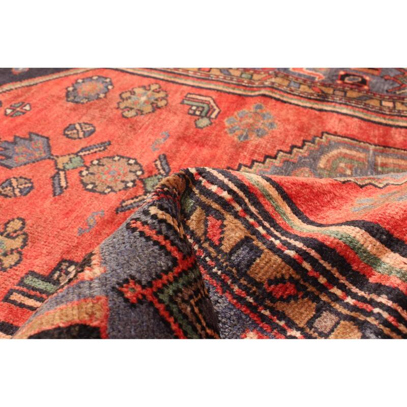 ECARPETGALLERY Hand-knotted Andelz Red Wool Rug - 3'11 x 6'10