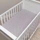 preview thumbnail 3 of 3, Lambs & Ivy Signature Gray Diamond Medallion Organic Cotton Fitted Crib Sheet