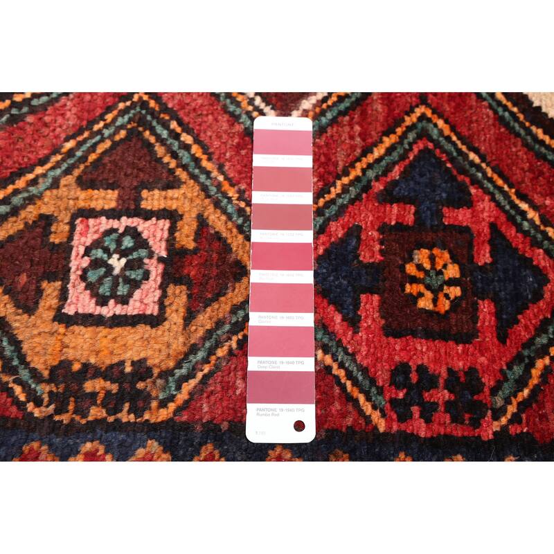 ECARPETGALLERY Hand-knotted Andelz Red Wool Rug - 3'0 x 9'1