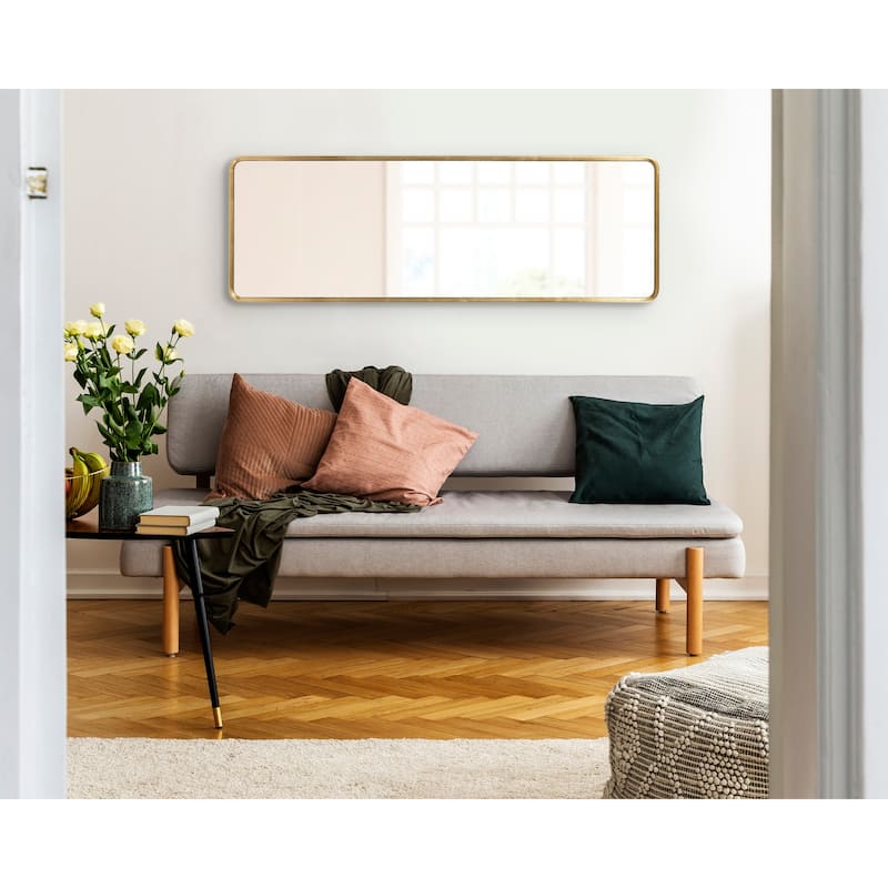 Kate and Laurel Caskill Framed Radius Rectangle Wall Mirror