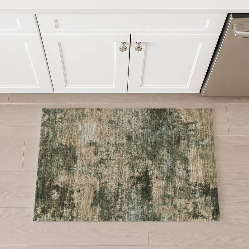 Machine Washable Indoor/ Outdoor Modern Jenna Chantille Rug