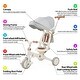 preview thumbnail 11 of 12, 7 in 1 Baby Tricycle, Foldable Toddler Tricycle with Removable - N/A