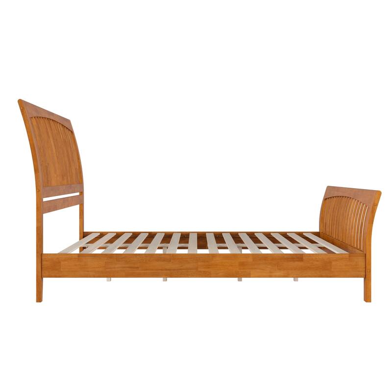 AFI Orleans Solid Wood Low Profile Platform Bed with Matching Footboard