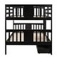 preview thumbnail 22 of 32, Full over Full Bunk Bed with 2 Drawers and Ladder for Bedroom