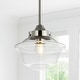 preview thumbnail 47 of 66, Cleo Adjustable Drop Metal/Glass LED Pendant, by JONATHAN Y 7.25" - Chrome