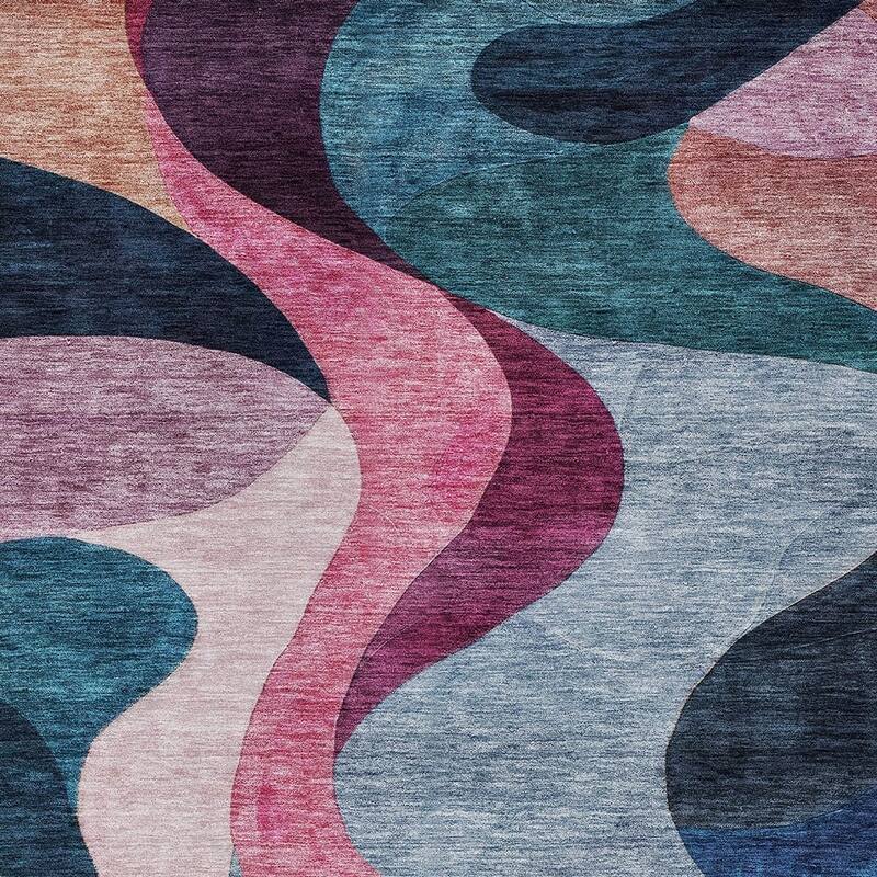 HomeRoots Abstract Transitional Rectangle Outdoor Rug