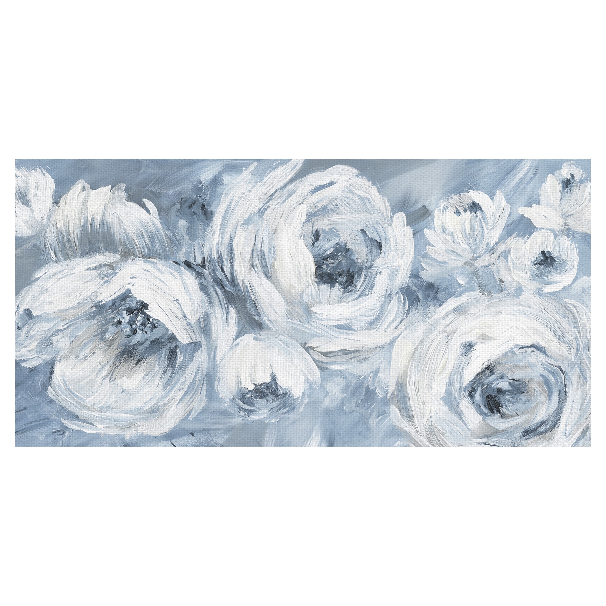 Contemporary Blues Canvas Art Print