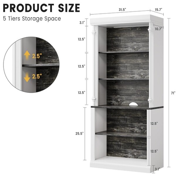 5-Tier Open Bookcase - Thumbnail 2