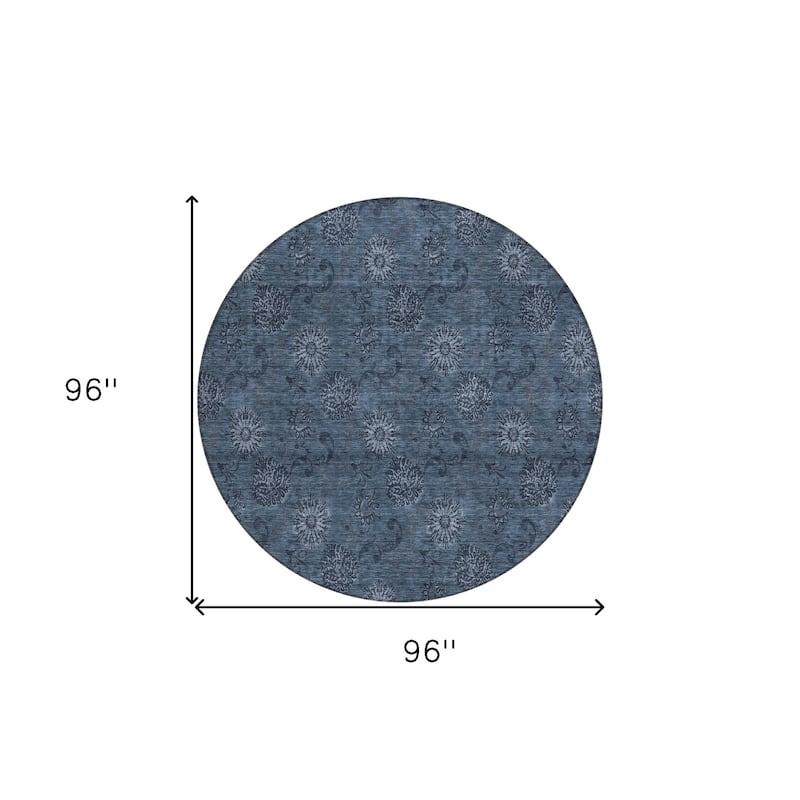 HomeRoots Floral Transitional Rectangle Outdoor Rug