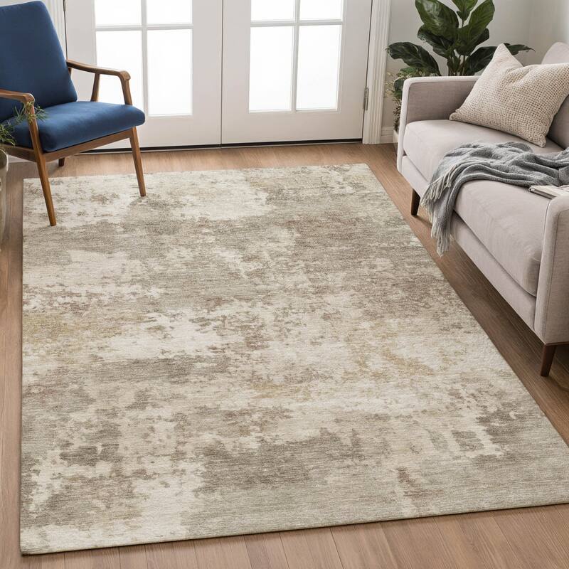 Machine Washable Indoor/ Outdoor Modern Jenna Chantille Rug