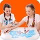 preview thumbnail 4 of 7, Original Stationery 33-Piece Glitter Tattoo Set for Kids with 24 Stencil Designs, Holiday Gifts