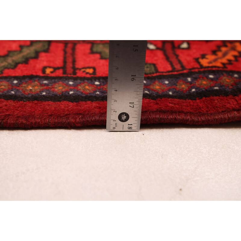 ECARPETGALLERY Hand-knotted Andelz Red Wool Rug - 4'1 x 6'2