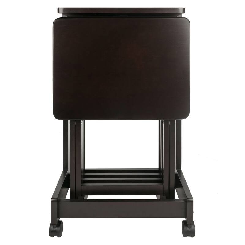 Brienda 5-Pc Snack Table Set, Flip Top - 19.13 x 14.17 x 32.2 inches