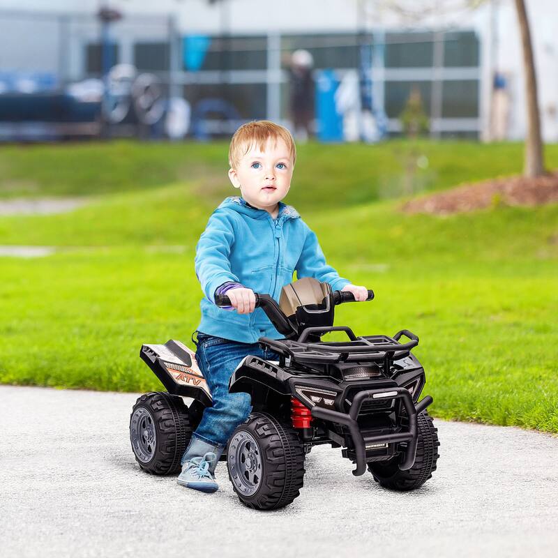 Electric Battery Powered ATV Ride On Car for Kids, 6V Motorized Quad with Music and Simple Controls, Suitable for 18-36 Months