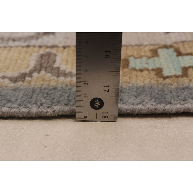 ECARPETGALLERY Hand-knotted Oushak Grey Wool Rug - 7'9 x 9'8