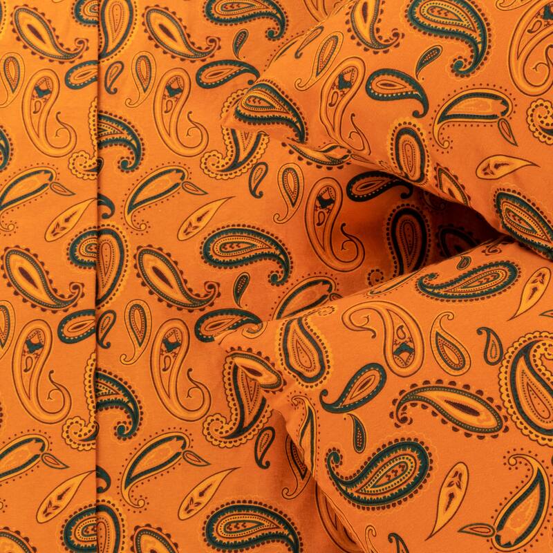 Superior Cotton Flannel Paisley Bed Sheet Set