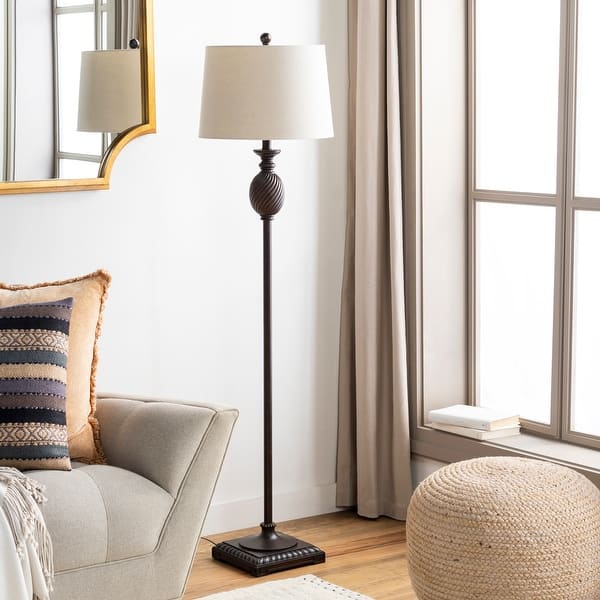slide 2 of 6, Artistic Weavers Trumyn Traditional 59-inch Floor Lamp - 59"H x 15"W x 15"D 59"H x 15"W x 15"D - Black
