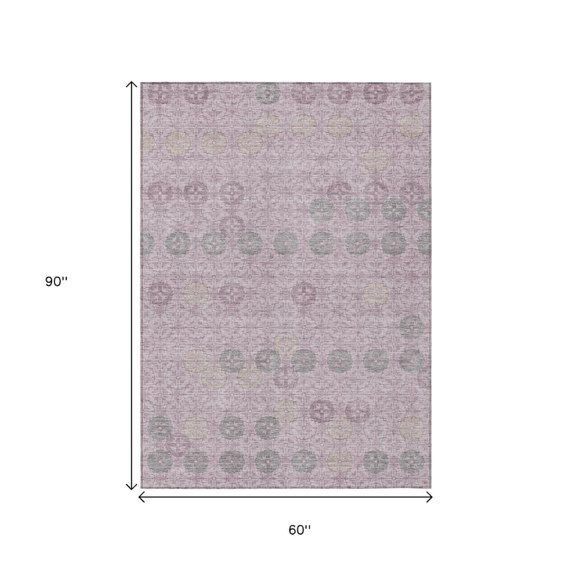 HomeRoots Geometric Transitional Rectangle Outdoor Rug