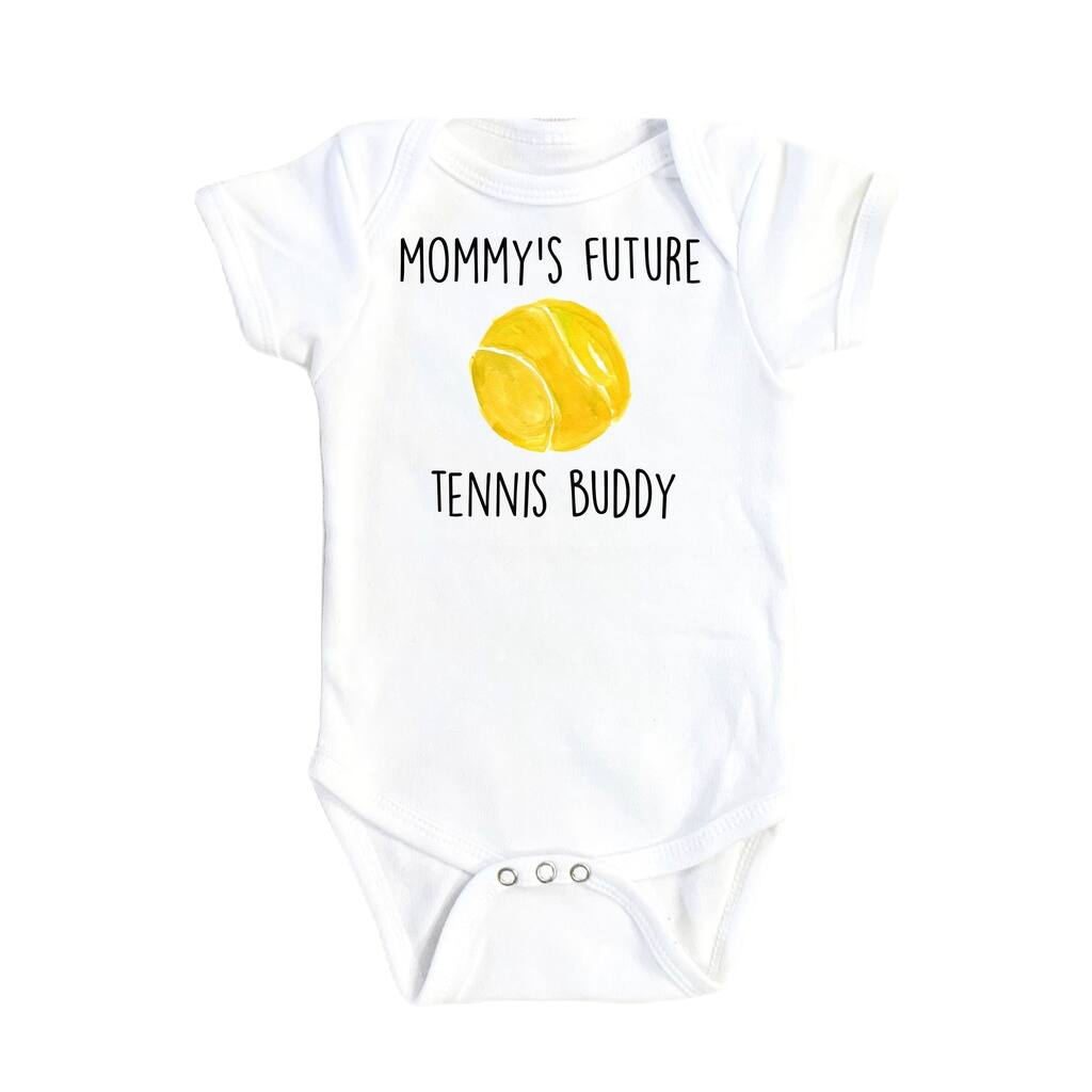 Tennis Future Mom - Baby Boy Girl Clothes Infant Bodysuit Funny Cute Newborn