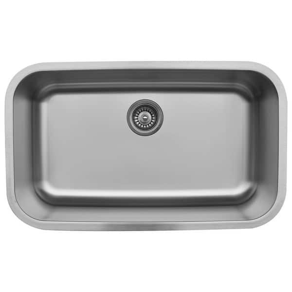 slide 2 of 5, Karran Undermount Stainless Steel 31 in. Single Basin Kitchen Sink