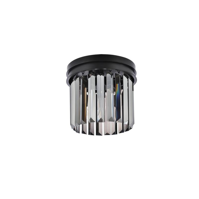 Royce Edge 3-Light Matte Black Flush Mount