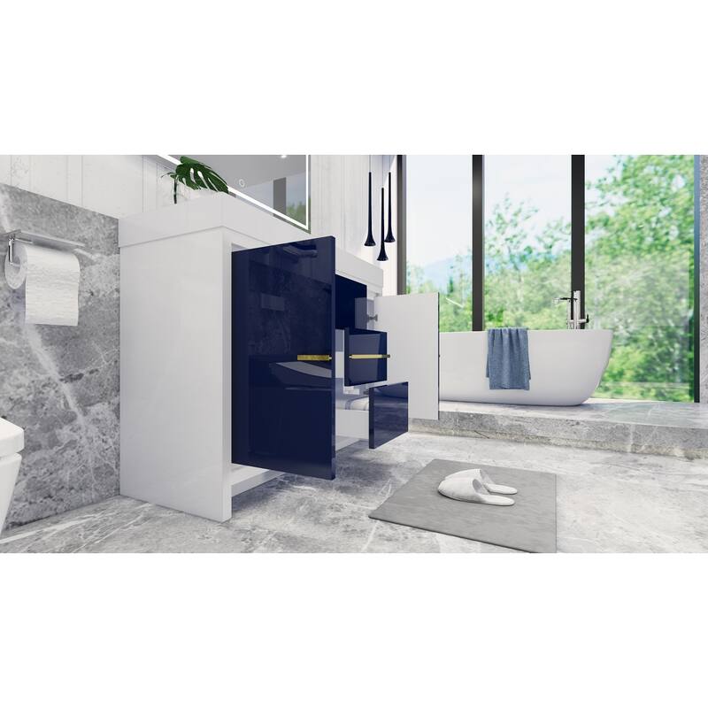 Dove 48'' Freestanding Vanity with Reinforced Acrylic Sink