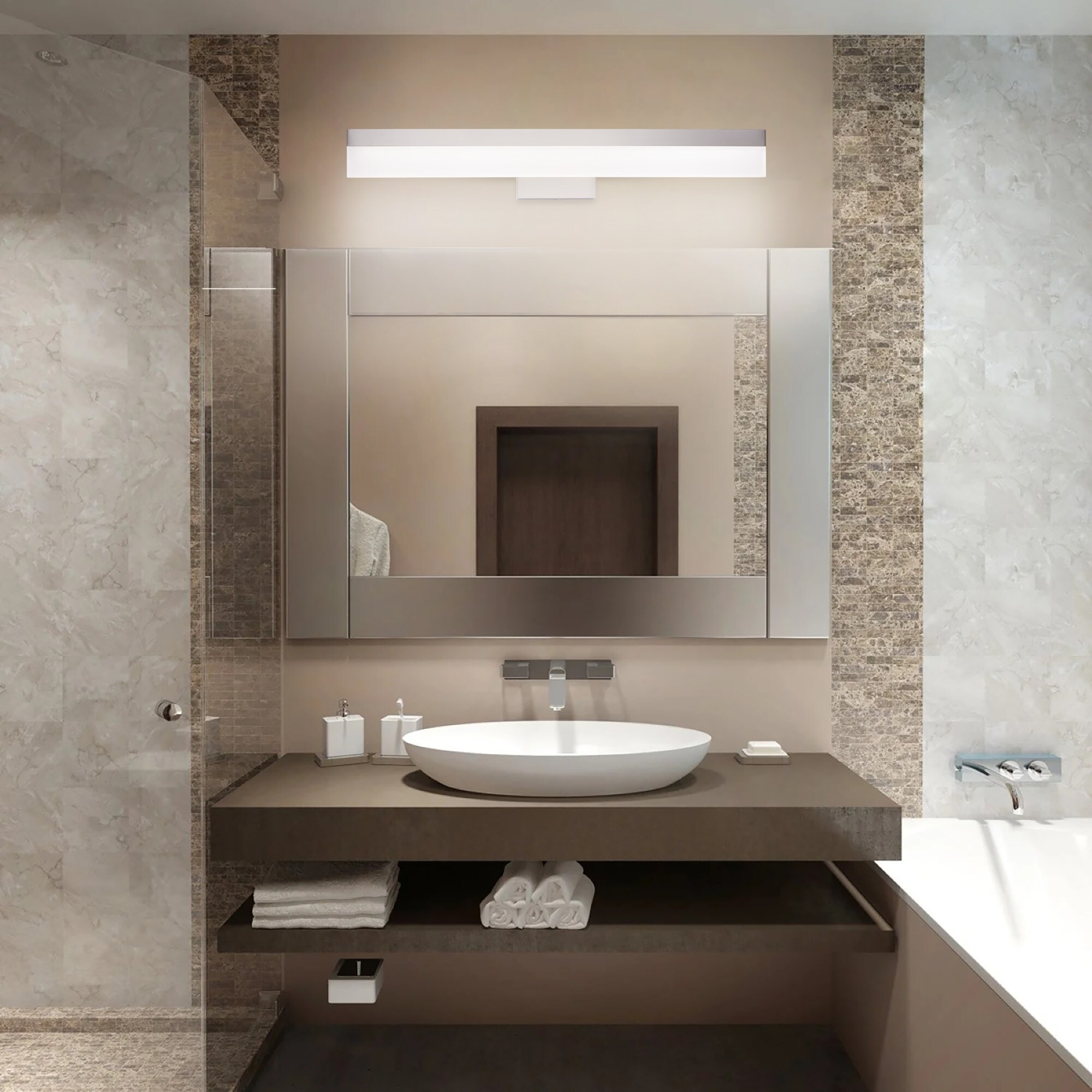 Small bathroom lamp best sale