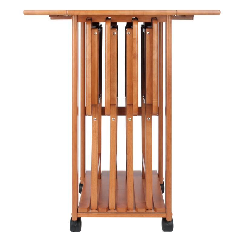 5-Pc Snack Table Set, Drop Leaf Top - 28.19 x 23.39 x 33.94 inches