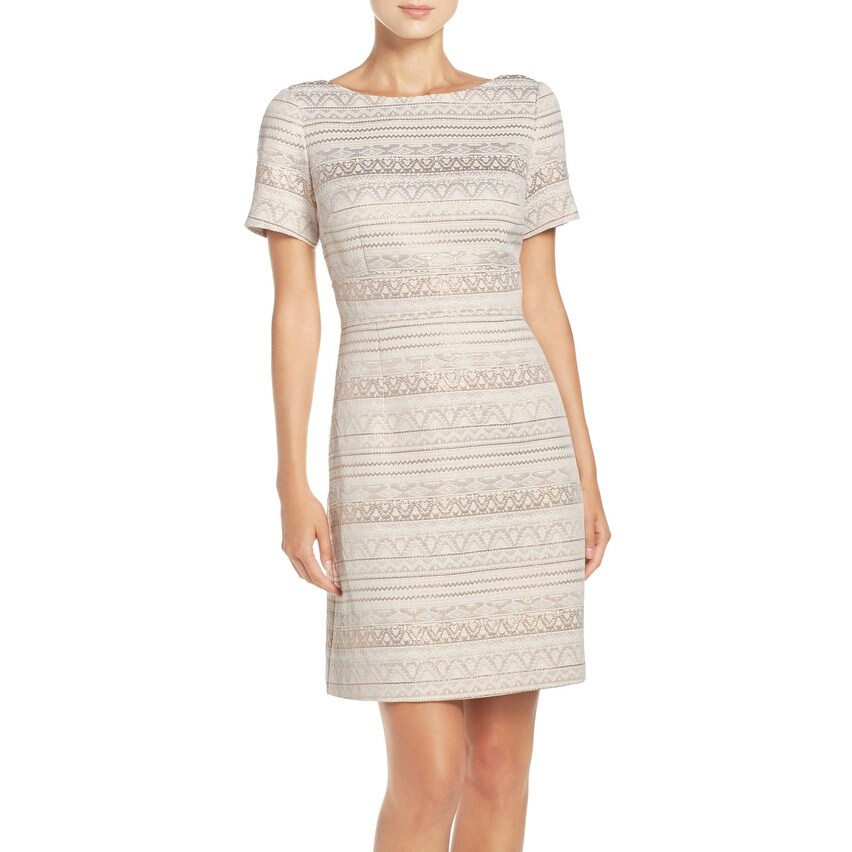 vince camuto jacquard sheath dress
