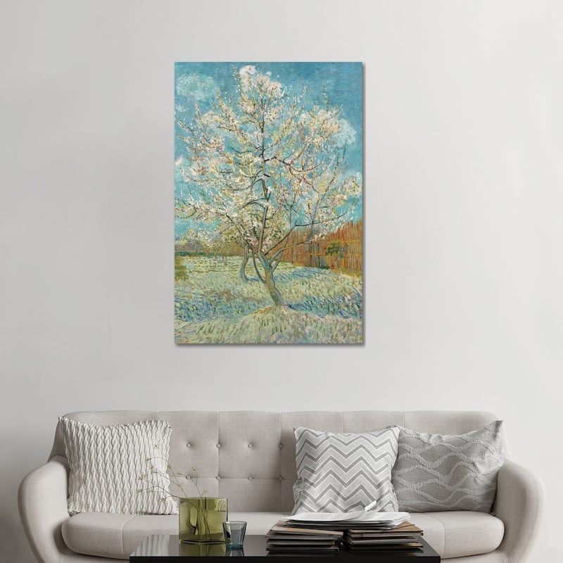 iCanvas "The Pink Peach Tree, 1888" by Vincent van Gogh Canvas Print - 48x32x1.5