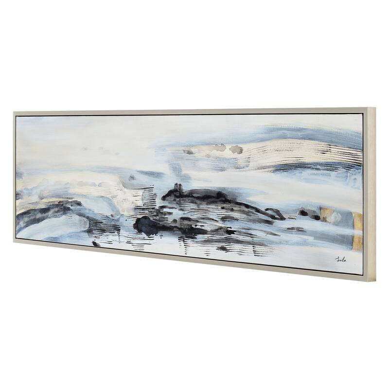 Renwil Gatwick 70" Wide Canvas Art, Blue