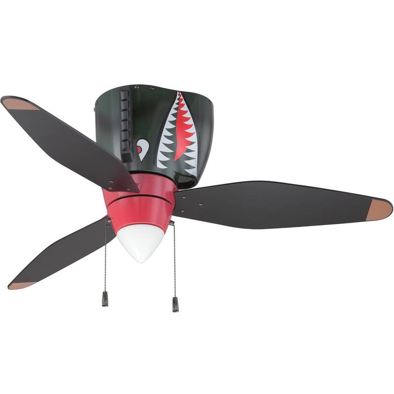 Craftmade 48" 3 Blade Ceiling Fan - Blades and Light Kit Included - Tiger Shark