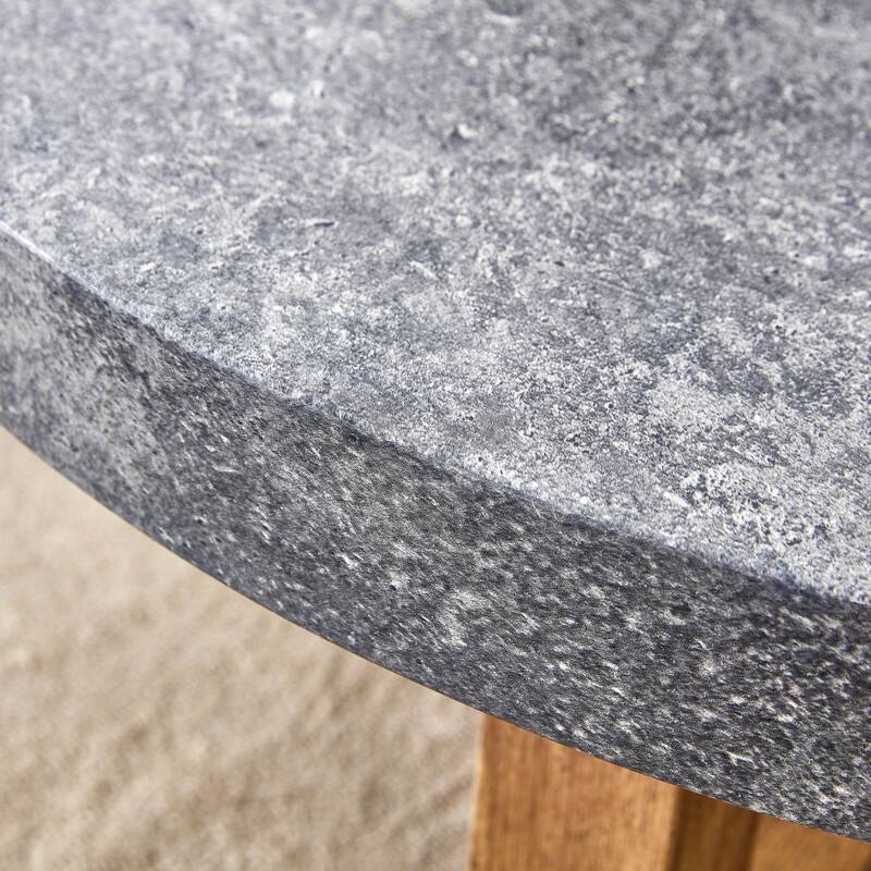 MDF Round Coffee Table with texture sticker Top